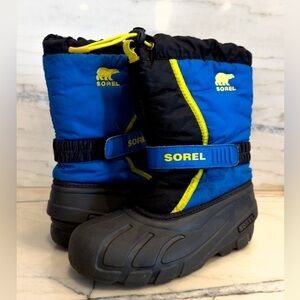 SOREL Snow Flurry Waterproof Insulated Snow Boots Kids Size 3 (Fits Big Kid)